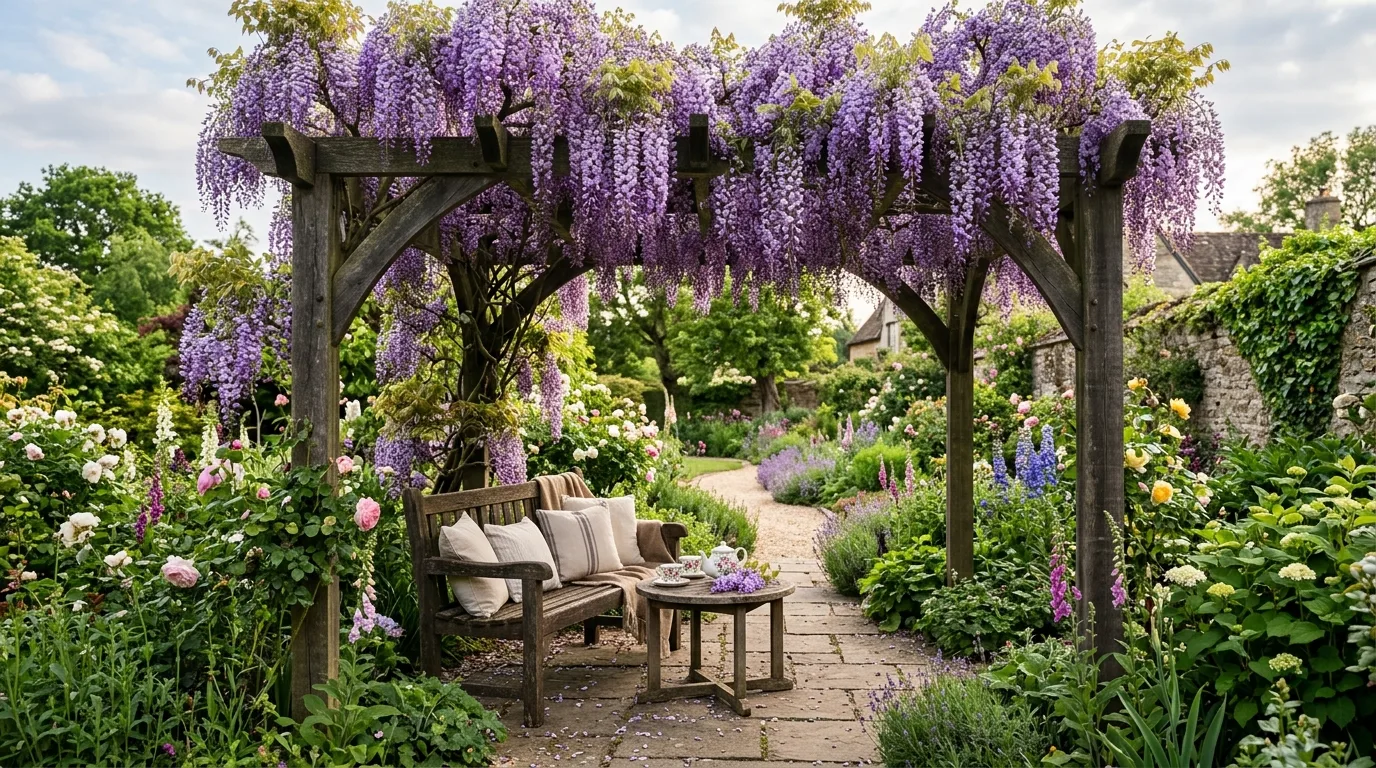 Anchor the pergola with a dining setup inspiration for a backyard pergola space.